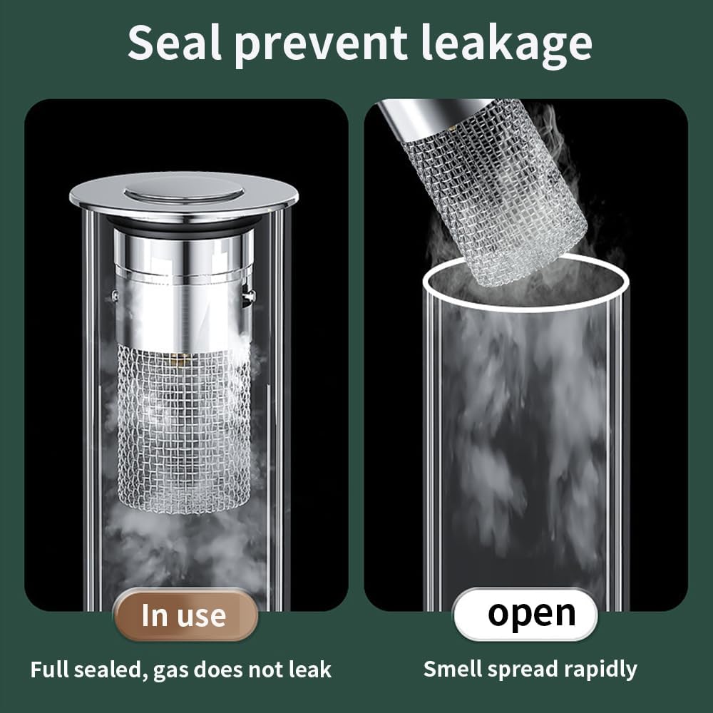 (1+1 Gratis) Edelstahl-Bodenablauffilter – Isoliert Gerüche und verhindert Kakerlaken