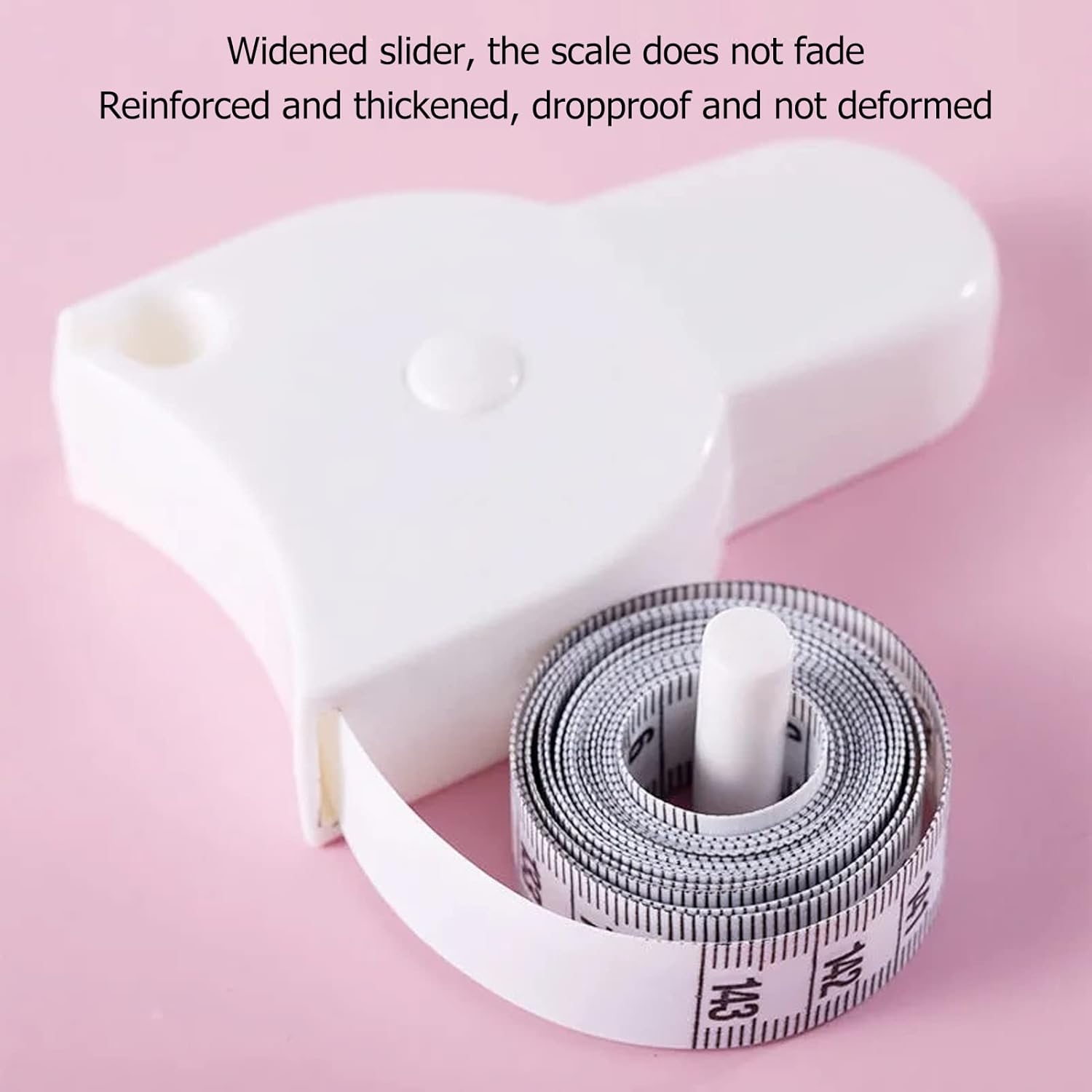 Einziehbares flexibles Lineal mit doppelter Skala