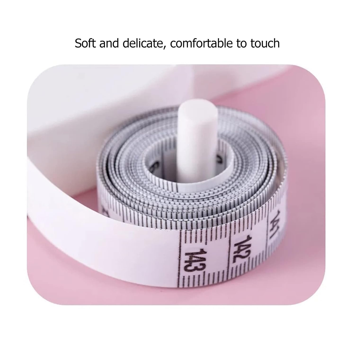 Einziehbares flexibles Lineal mit doppelter Skala