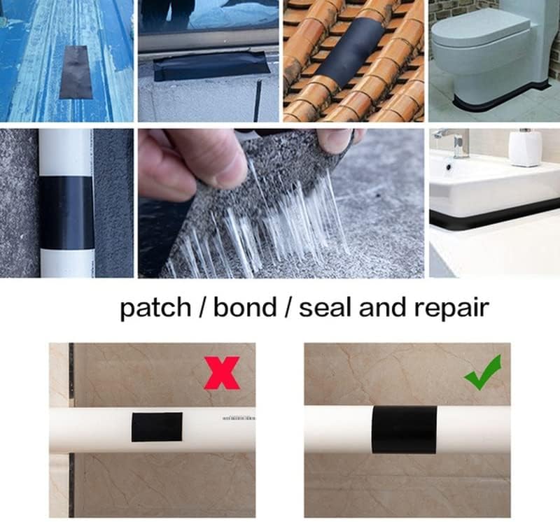 Superwasserdichtes Klebeband™ | Reparatur in 1 Sekunde | PVC & Schmelzkleber | 20 cm × 1,5 m