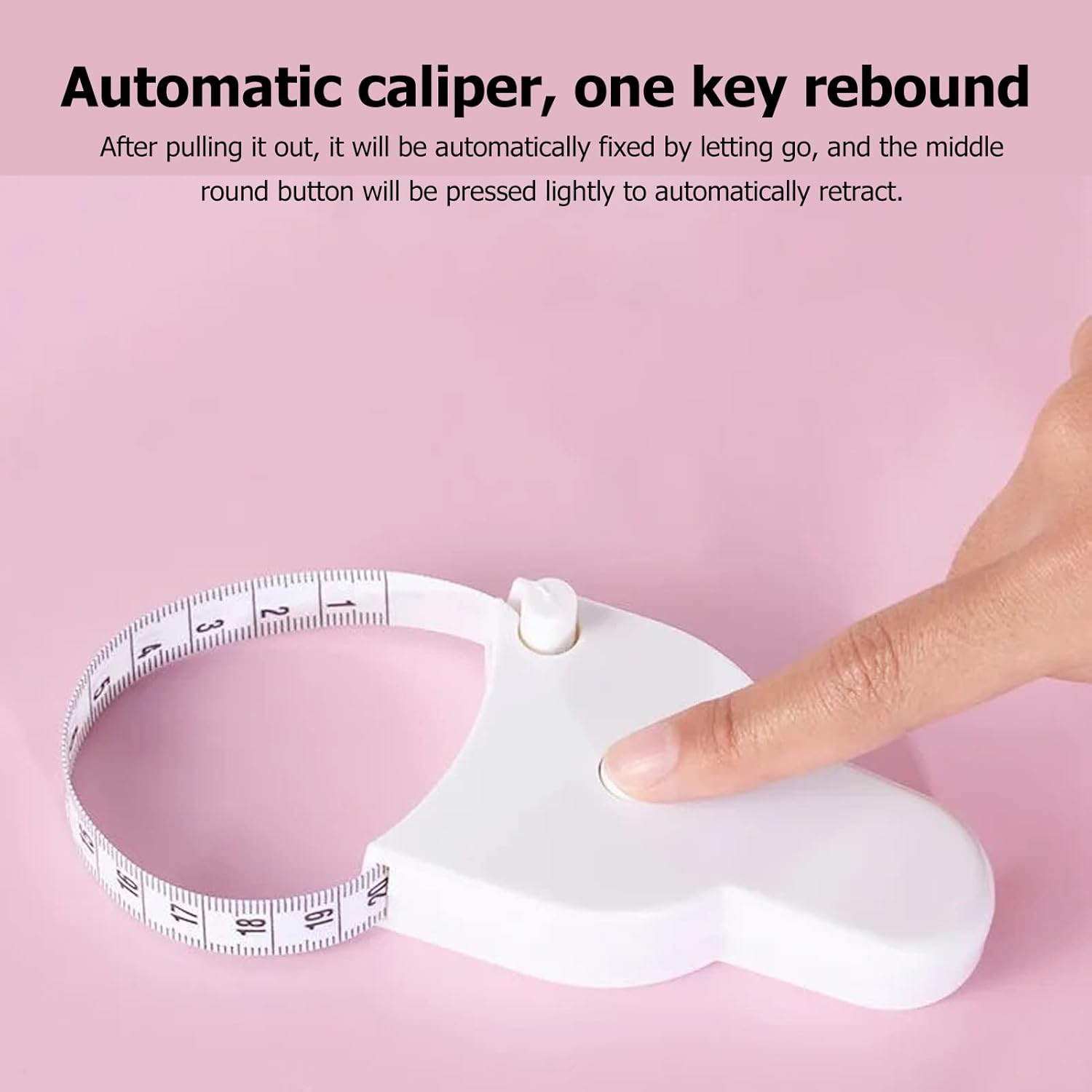 Einziehbares flexibles Lineal mit doppelter Skala