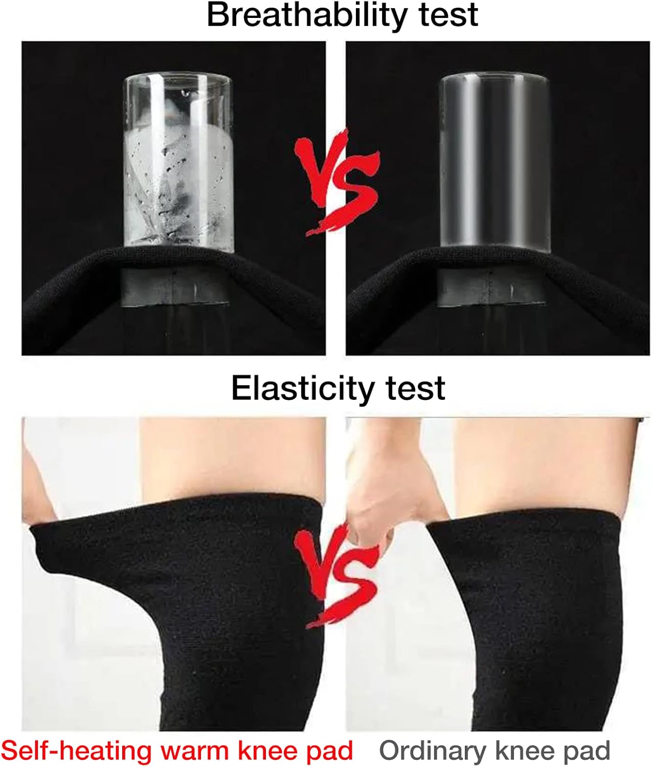 1+1 Gratis | KneeShaper™ Kniebandage | Selbstwärmend mit Tourmalin | Gegen Knieschmerzen & Körperfett | Fördert Blutzirkulation