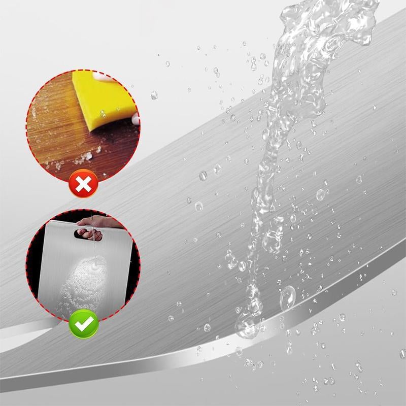 Doppelseitiges Schneidebrett aus Edelstahl – hygienisch, robust & vielseitig