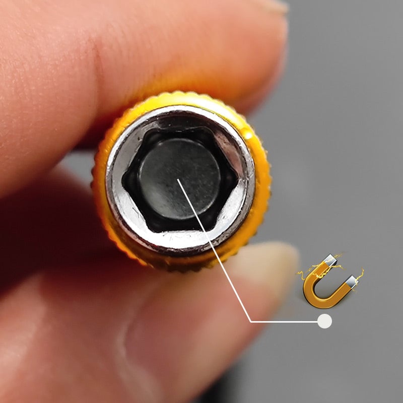 1+1 Gratis | FlexiBit™ Sechskant-Welle Metall Flex Universalerweiterungs-Bit-Halter