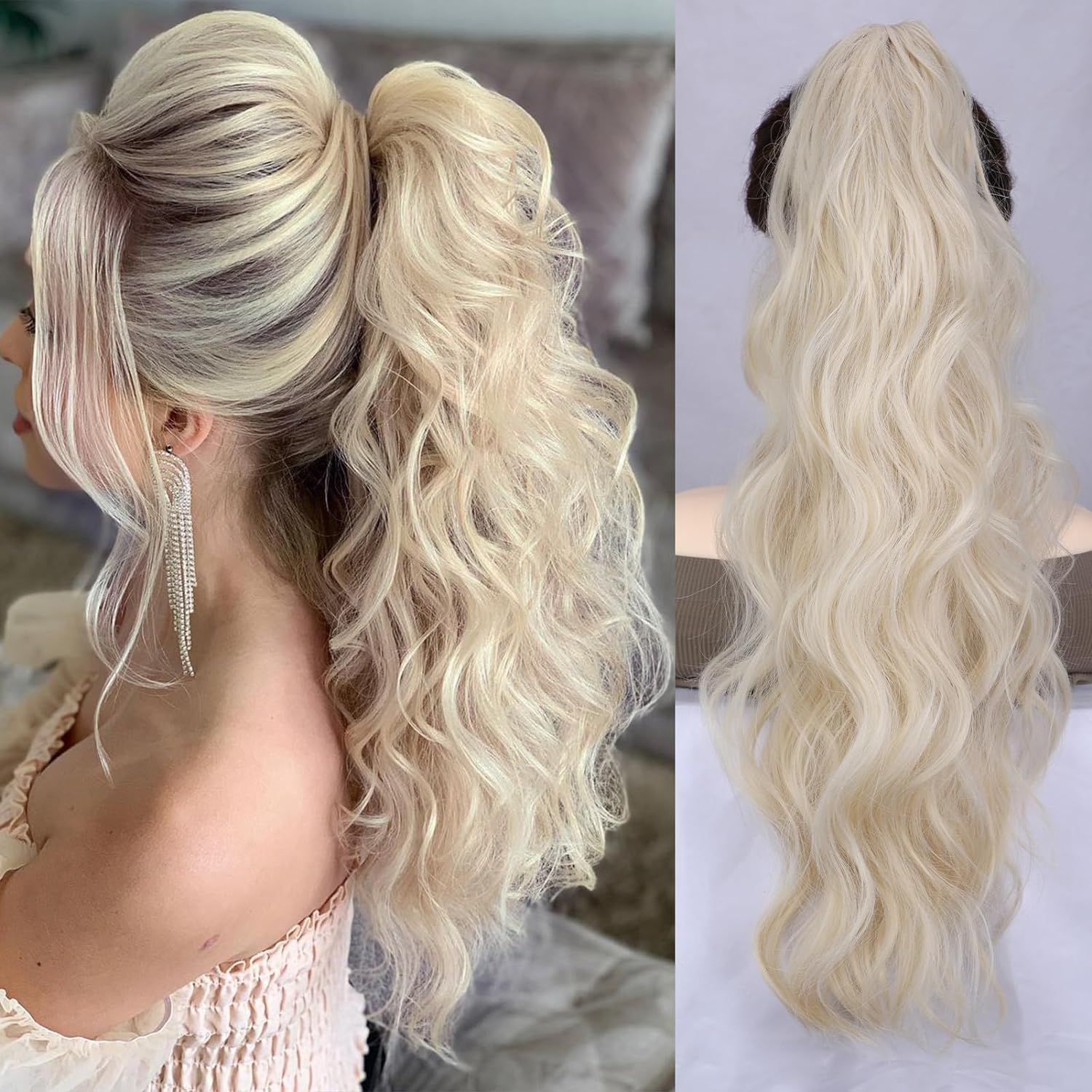 Haarverlängerung | Lockiger Pferdeschwanzaufsatz