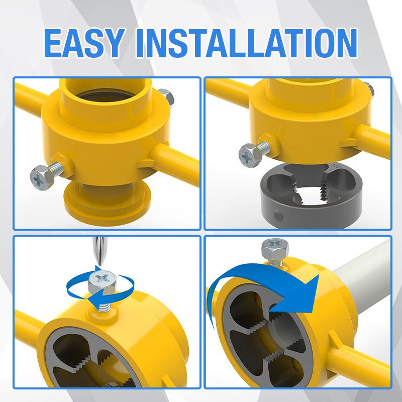 ThreadPro - 6 Stück Kunststoff-Rohrgewindebacken-Satz | 50% RABATT