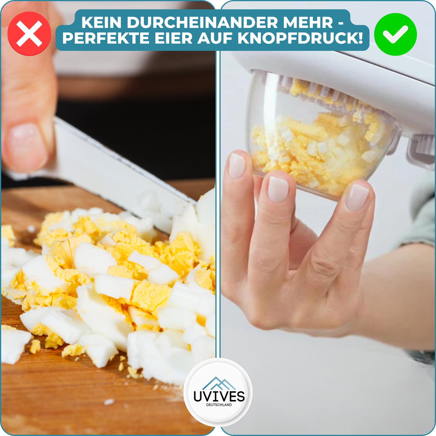 EggChop™ - Multifunktionaler 3-in-1-Eierschneider
