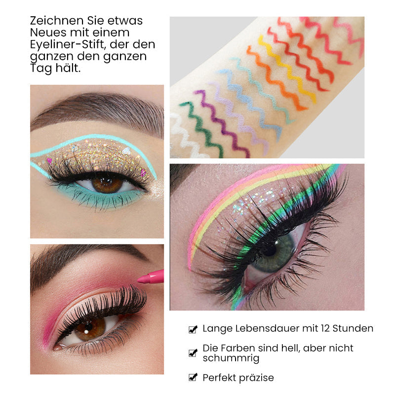 ColorGlam - 20 Stück Farbiges Eyeliner-Stift-Set | 50% RABATT
