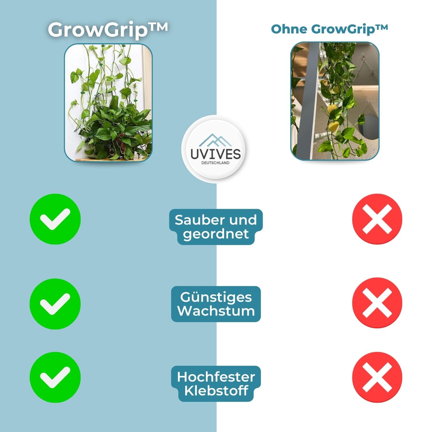 10+10 GRATIS | GrowGrip™ - Pflanzenbefestigungsklammern