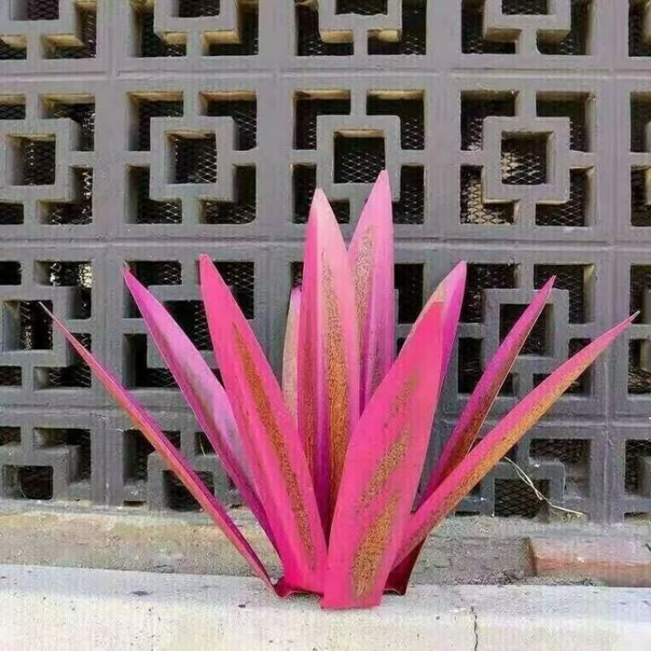 Metall Agave Pflanze | Anti-Rost | Wetterfest | Lebendige Garten Dekoration
