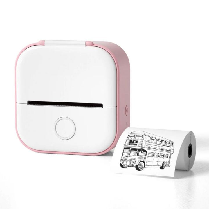 Tragbarer Mini-Drucker – Gratis Rolle inklusive