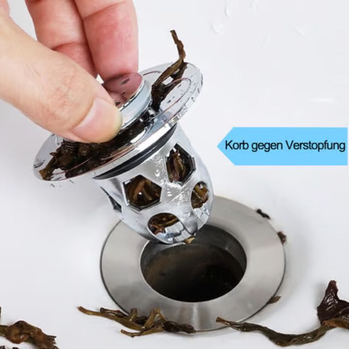 1+1 Gratis | Universeller Abflussstopfen | Anti-Verstopfung | Rostfrei