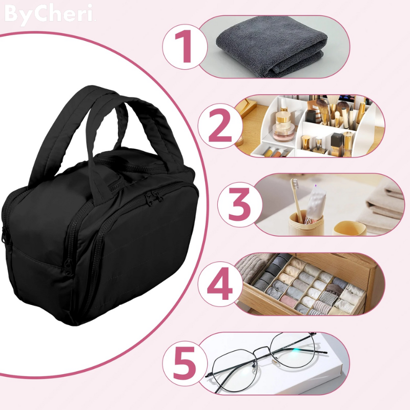 50% RABATT TEMPORÄR | CosmiPack™ | Hält die Toilettenartikel geordnet und aufrecht!