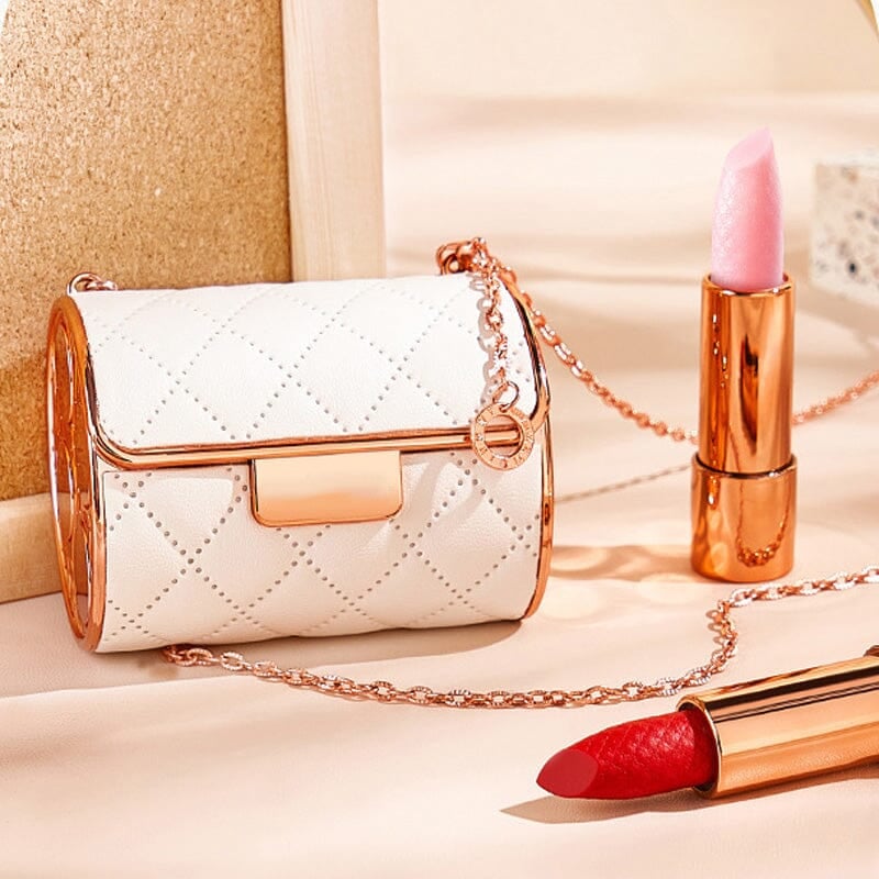 GlossBag™ - Samt-Matte Lippenstift-Set mit Kettenbeutel