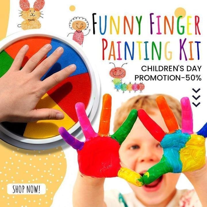 BrilliDazzle™ Finger Painting Set – Entfachen Sie sofort die Kreativität und das Selbstvertrauen Ihres Kindes