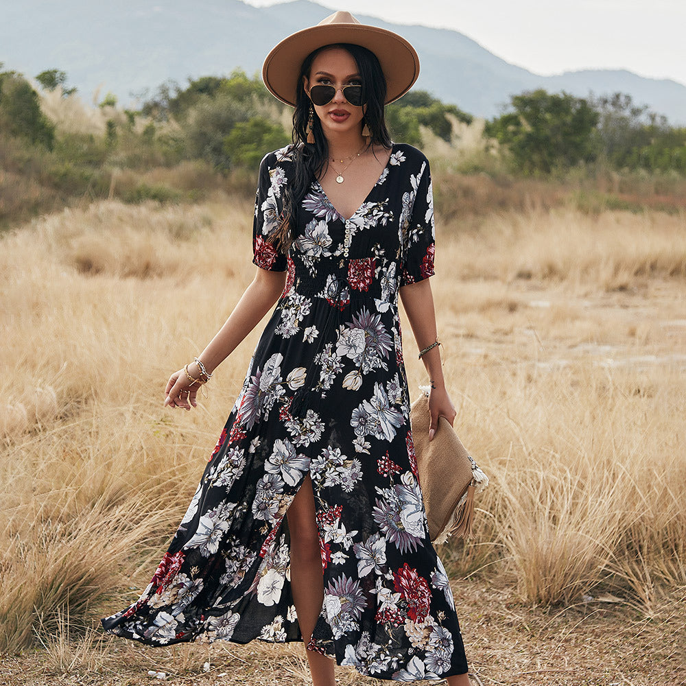 Mia™ - Breezy Blossoms Damen-Strandkleid mit Blumenmuster
