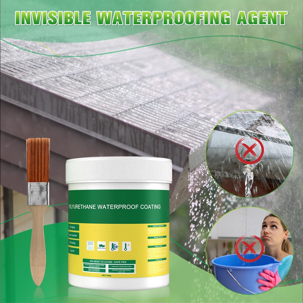 Wasserdichte Rissversiegelung | Starke Haftung | Für Innen & Außen | Langlebig & Vielseitig | 1+1 Gratis