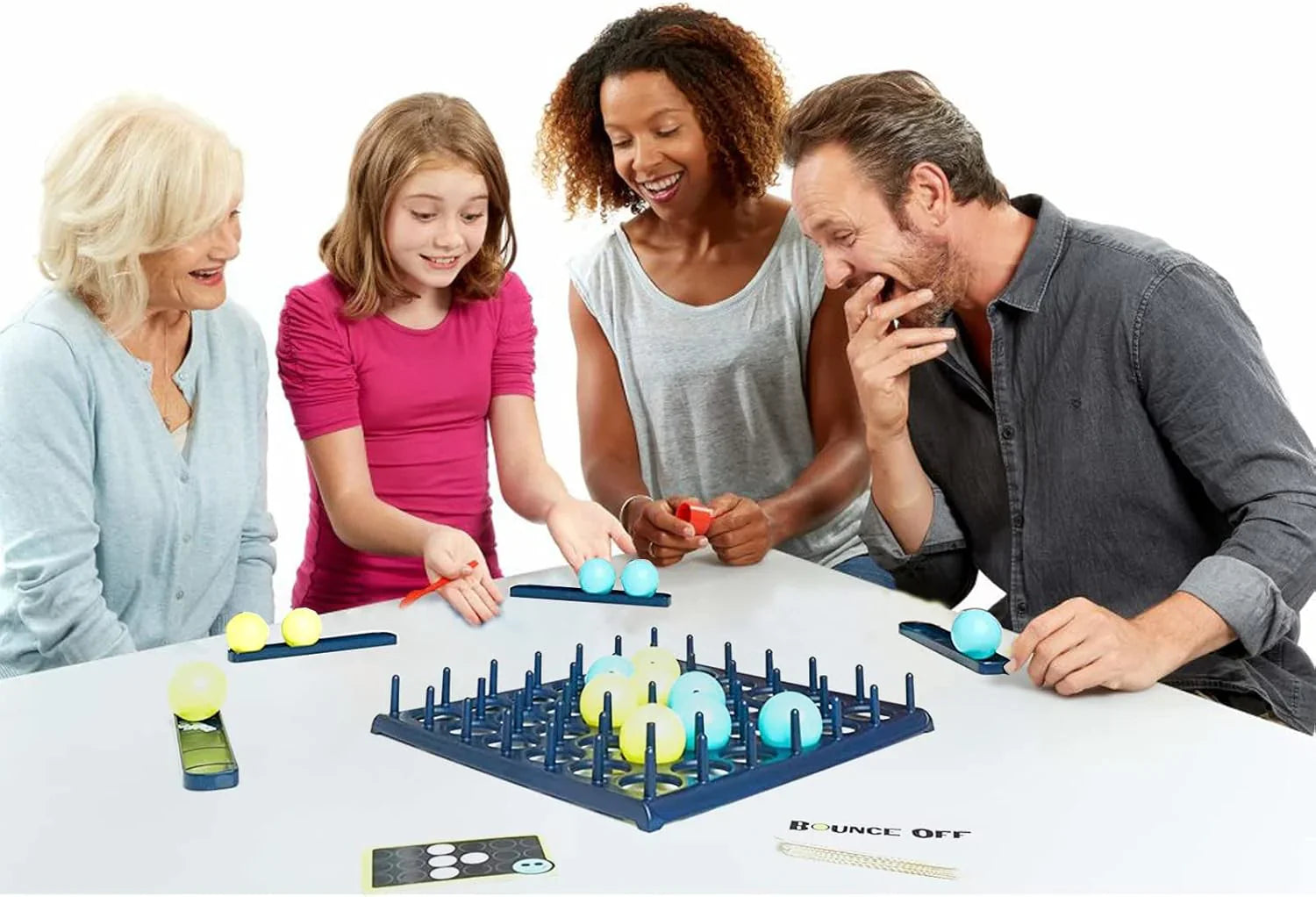 Jump & Jive™ Bounce Ball Brettspiel - Spielspaß für die ganze Familie