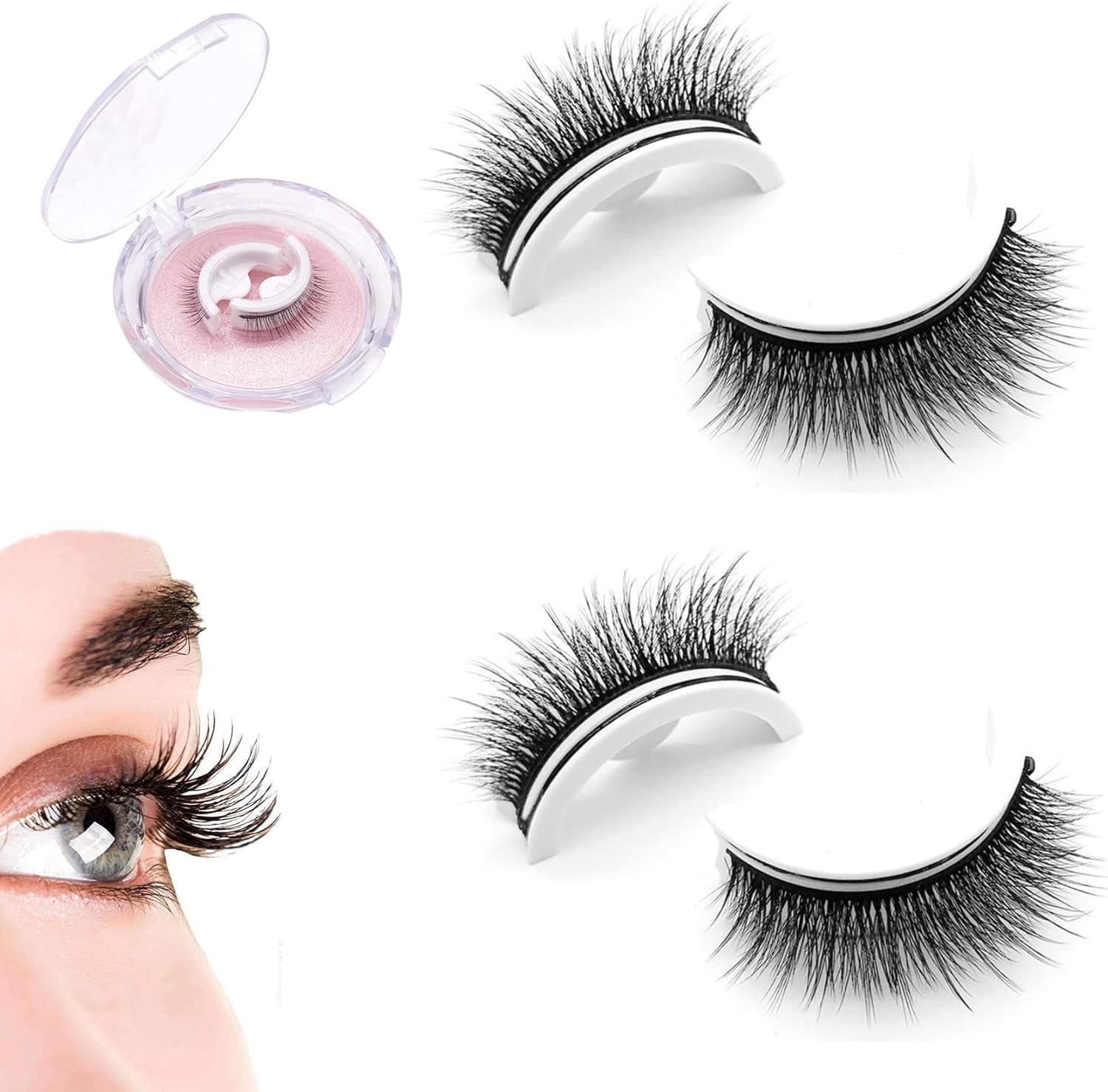 1+2 Gratis | LashLicious™ Wiederverwendbare selbstklebende Wimpern