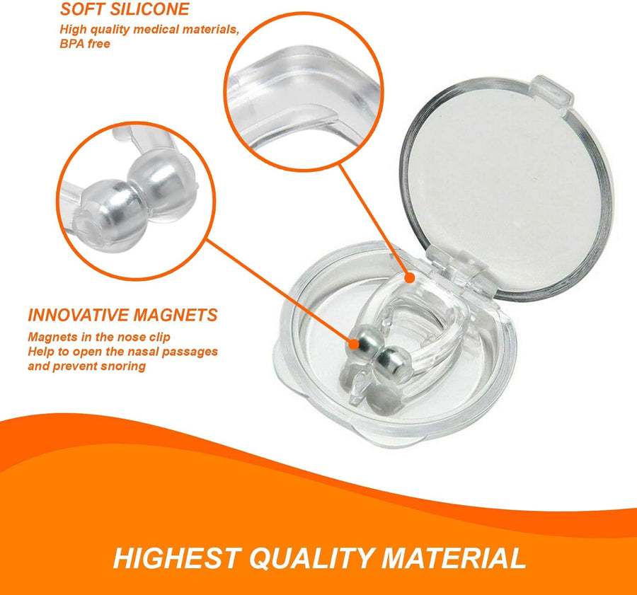 1+1 Gratis | Magnetische Nase Anti-Schnarch-Gerät™ - Verbesserung der Schlafhilfe Apnoe