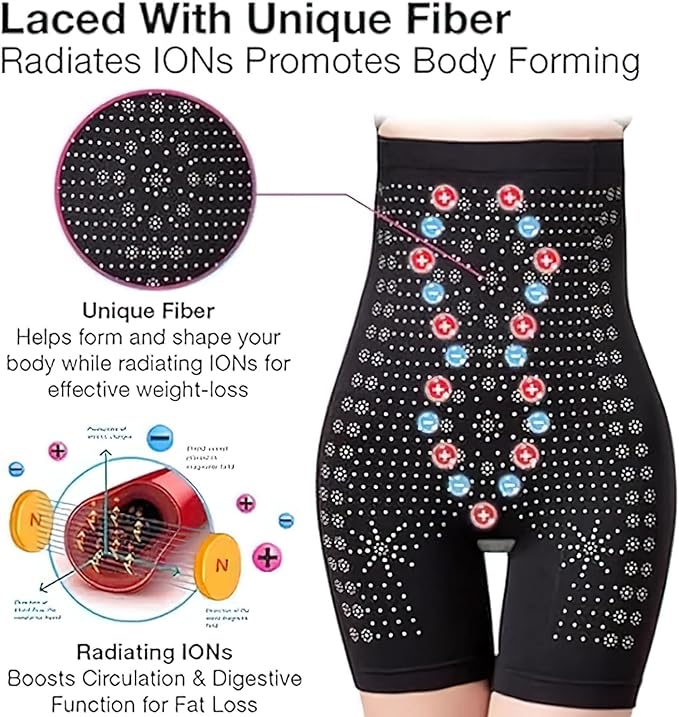 IonsTech Formhosen | Negative Ionen | Fettverbrennend & Bauchstraffend | Entgiftend | 1+1 Gratis