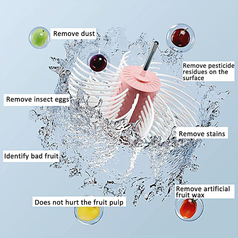 VeggiCleanse™ | Vollständige Sauberkeit mit 360°-Drehung und praktischem Abtropfkorb