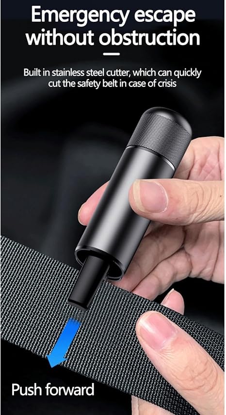 SafeKey™ - 4-in-1-Sicherheitswerkzeug mit Windschutzscheibenbrecher und Sicherheitsgurtschneider