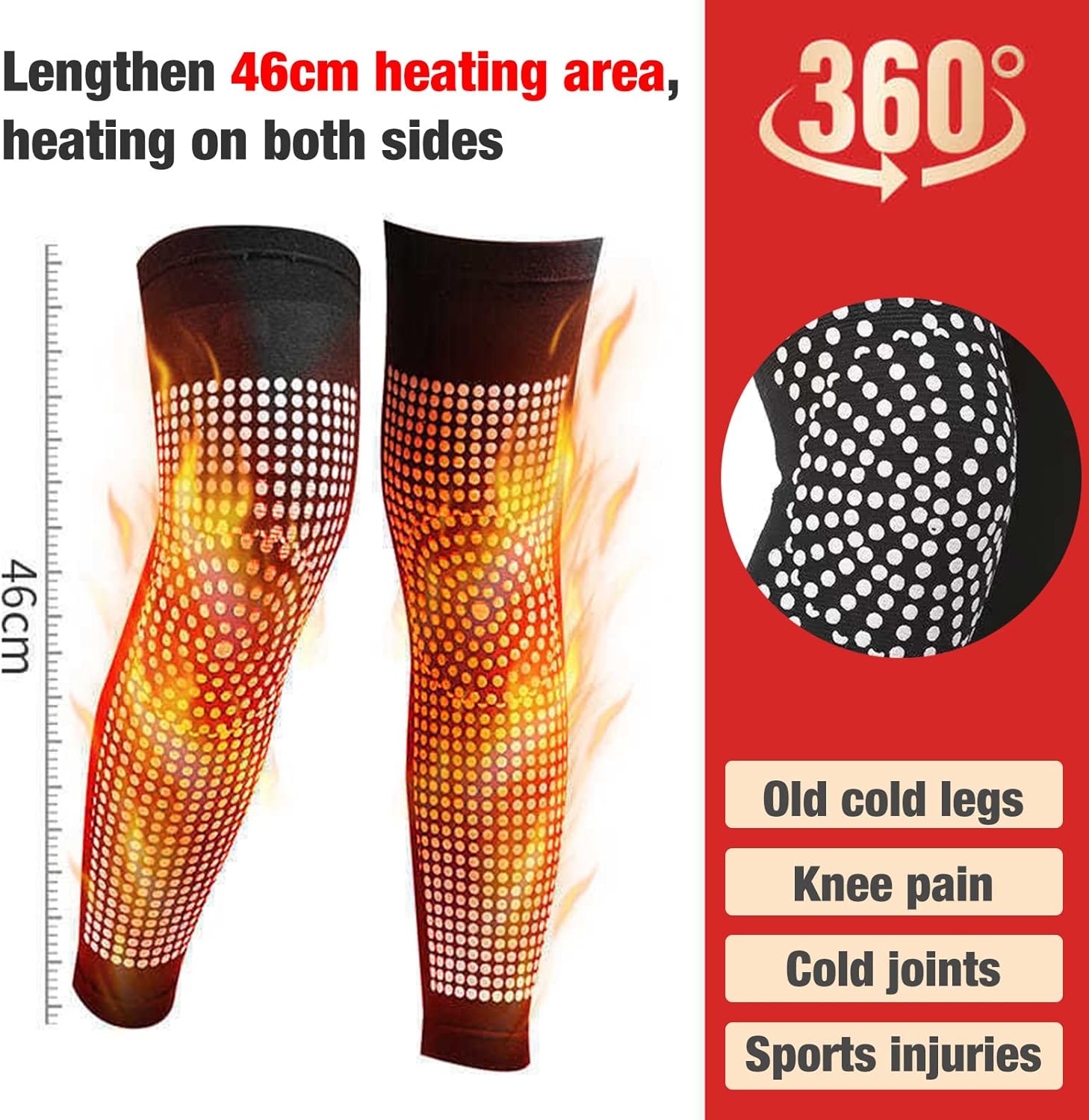 1+1 Gratis | KneeShaper™ Kniebandage | Selbstwärmend mit Tourmalin | Gegen Knieschmerzen & Körperfett | Fördert Blutzirkulation