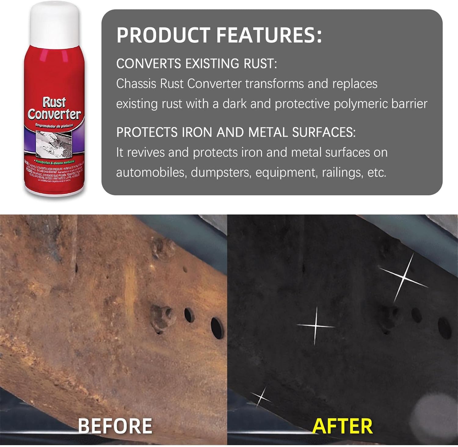 RustRemove Rostumwandler | Schnelle Rostentfernung | Schutz vor Korrosion | 1+1 Gratis