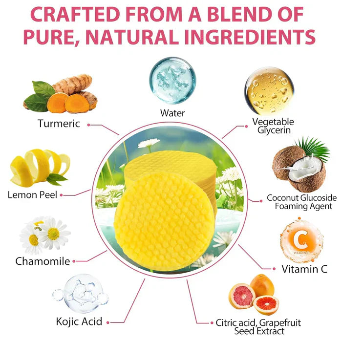 Kurkuma & Kojisäure Reinigungspads | 1+2 GRATIS