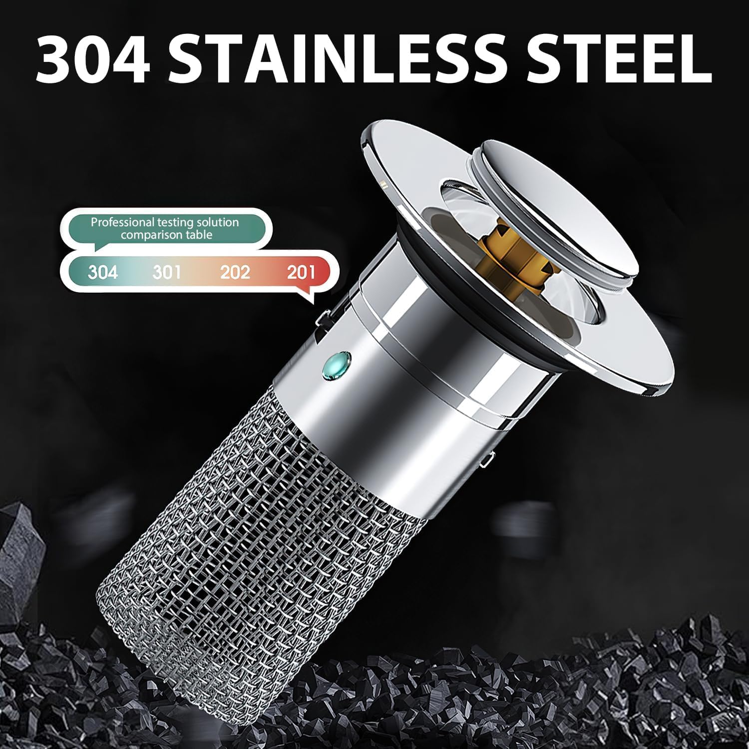 (1+1 Gratis) Edelstahl-Bodenablauffilter – Isoliert Gerüche und verhindert Kakerlaken