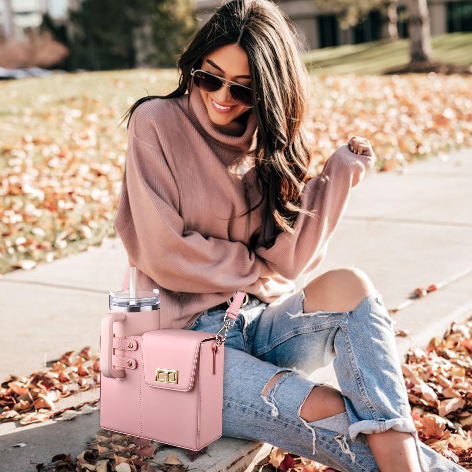 HydraBag⢠- Umhängetasche mit Sportwasserflaschenhalter fßr Frauen