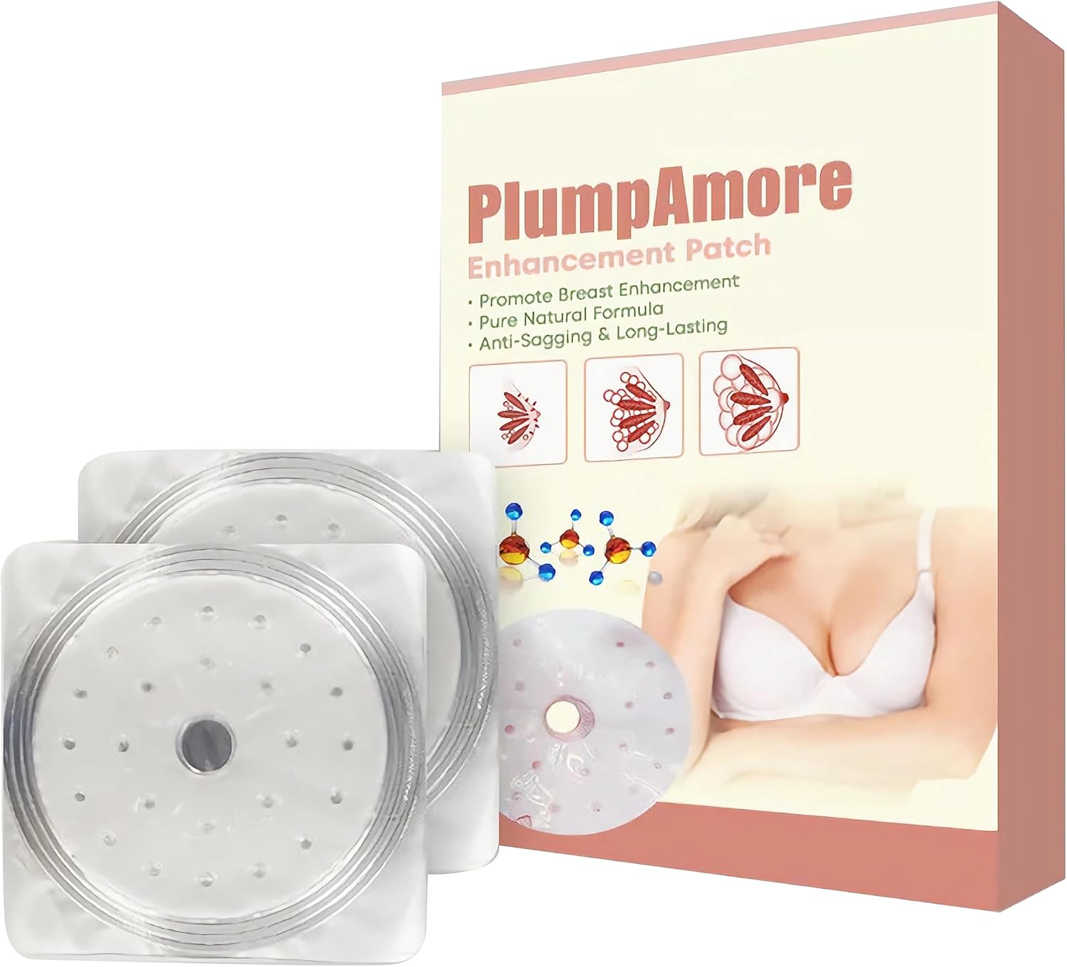 1+1 GRATIS | Bruststraffungs-Pflaster | Natürlich & Hormonfrei | Fördert Volumen & Elastizität | Diskret & Flexibel