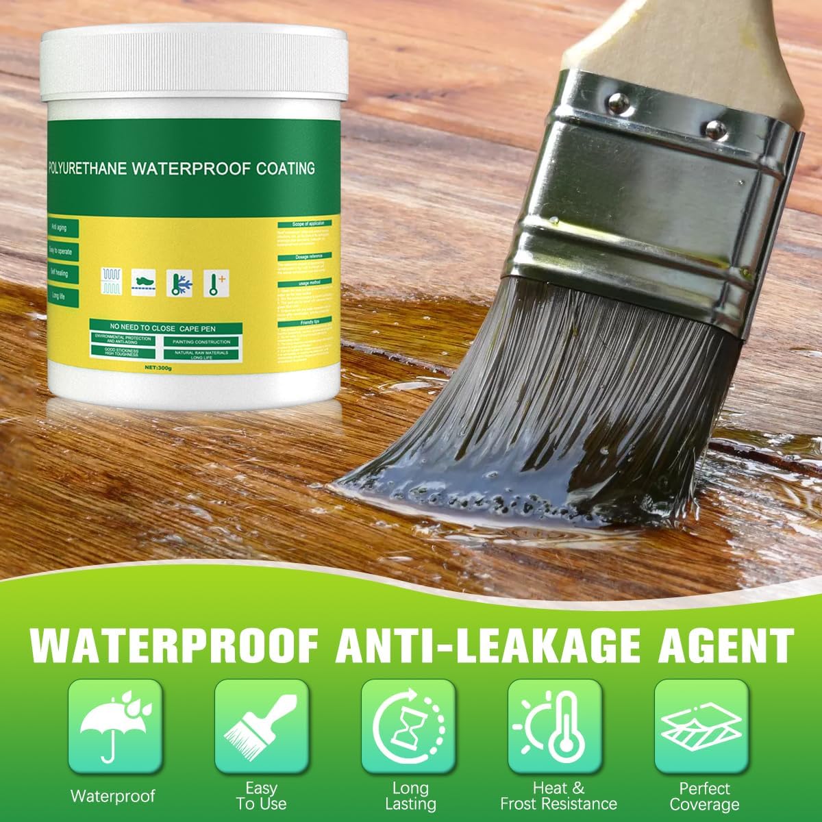 Wasserdichte Rissversiegelung | Starke Haftung | Für Innen & Außen | Langlebig & Vielseitig | 1+1 Gratis