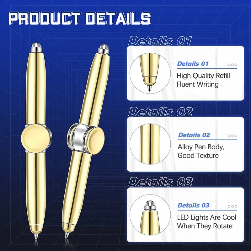 NovaSpin™ Trifecta Stift — Beruhigen Sie Ihren Geist, Konzentrieren Sie sich wie nie zuvor, Schreiben Sie luxuriös