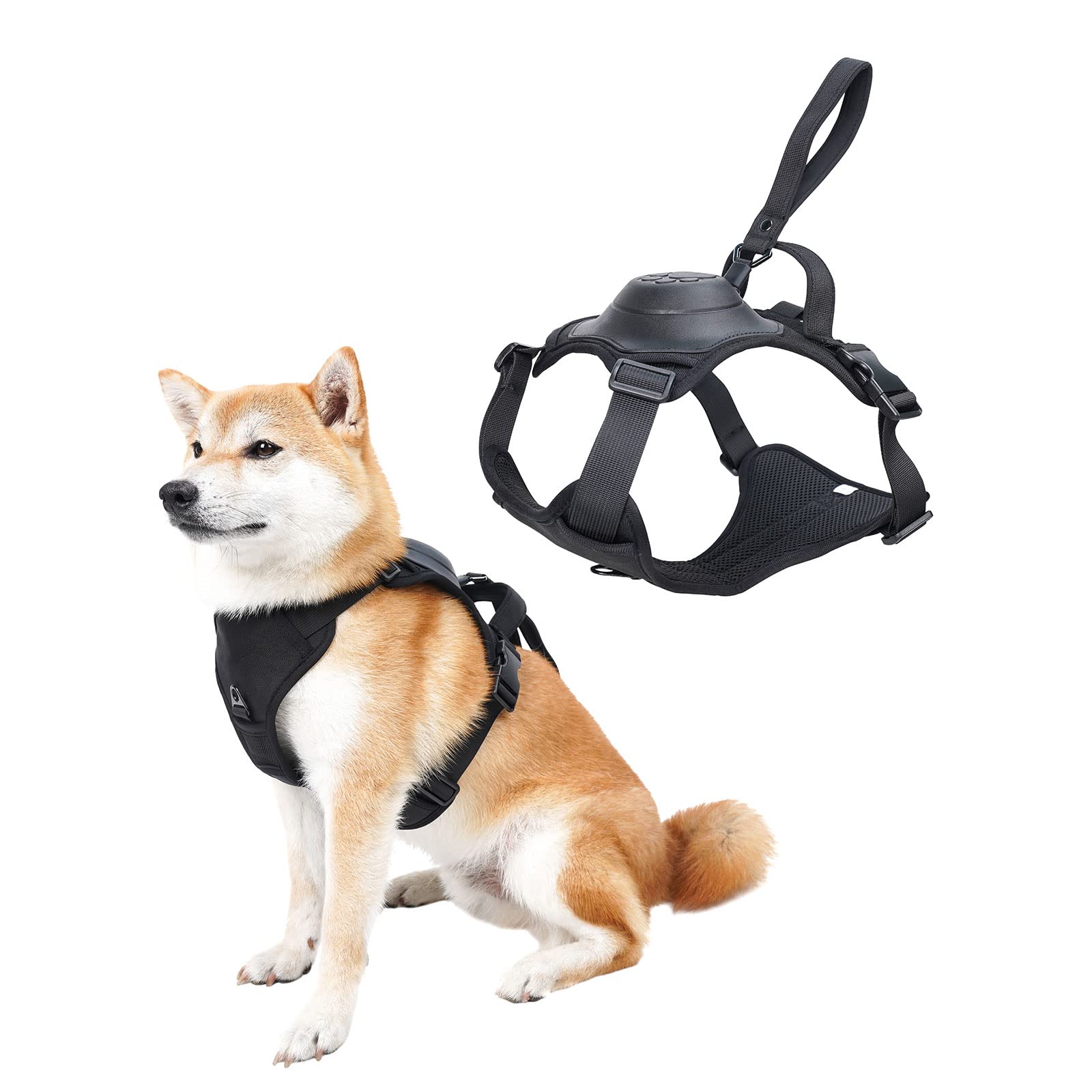 Hundegeschirr Komplettset | Integrierte Ausziehleine | Ergonomisch & Reflektierend | 50% RABATT