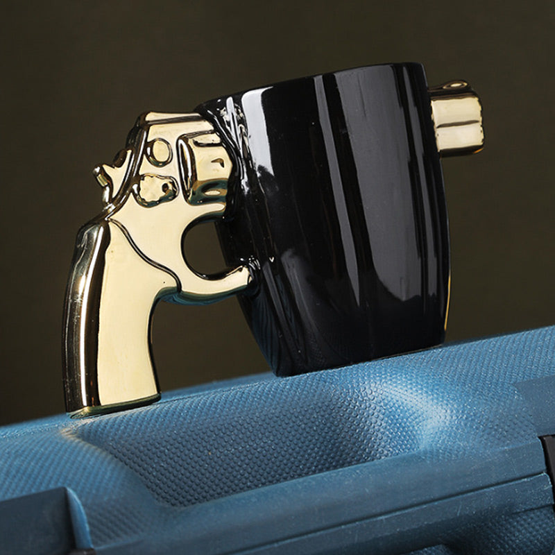 GunMug™ - Kreative Neuheit Kaffeetasse mit Revolvergriff