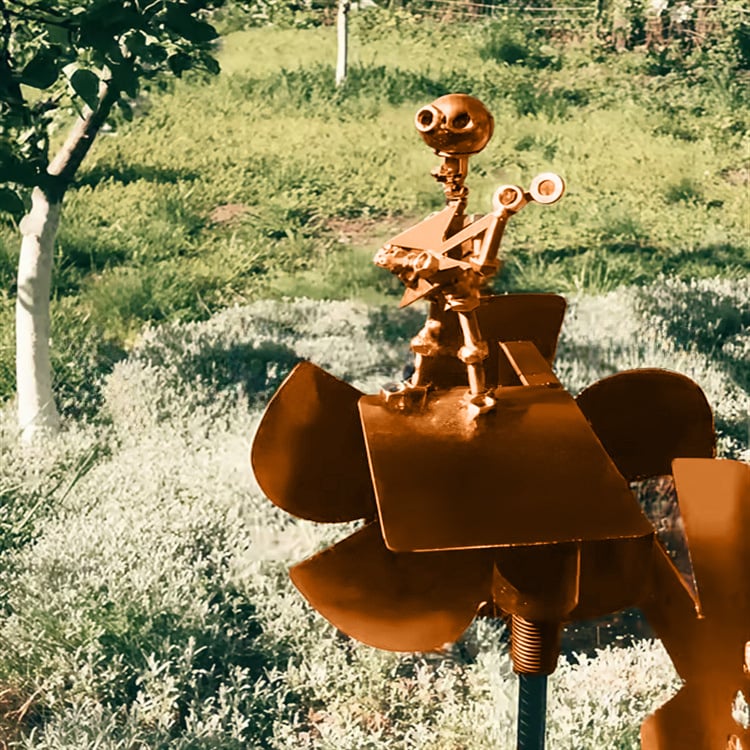 Metall-Windrad „Rockband“