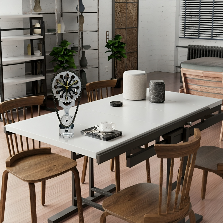 TimeForge™ | Drehende Metall-Zahnraduhr