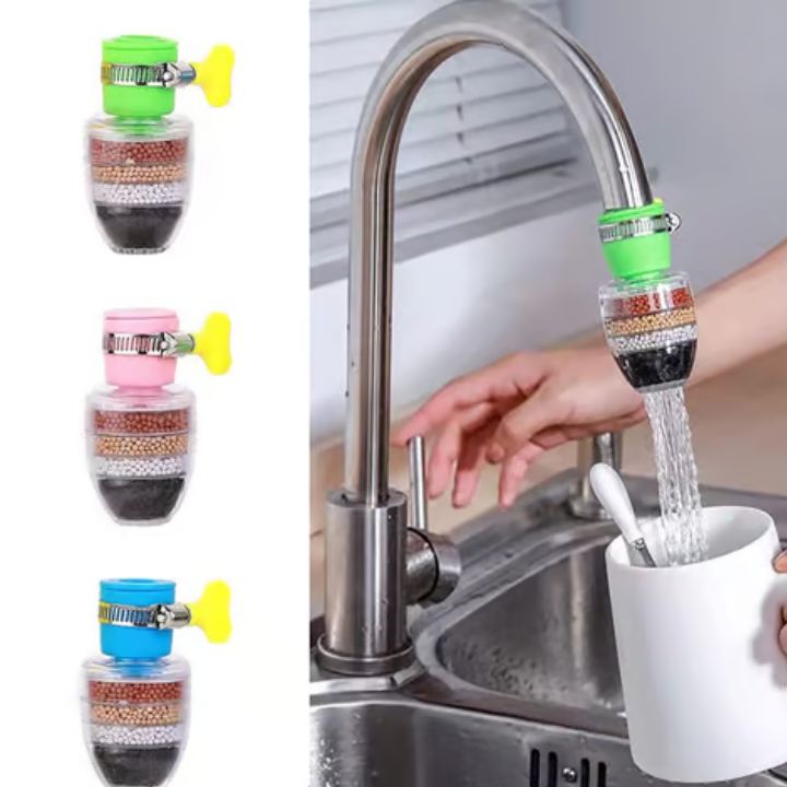 AquaPure Wasserhahnfilter | 6-Schicht-Filtersystem | Für Sauberes & Sicheres Trinkwasser (2+1 GRATIS)