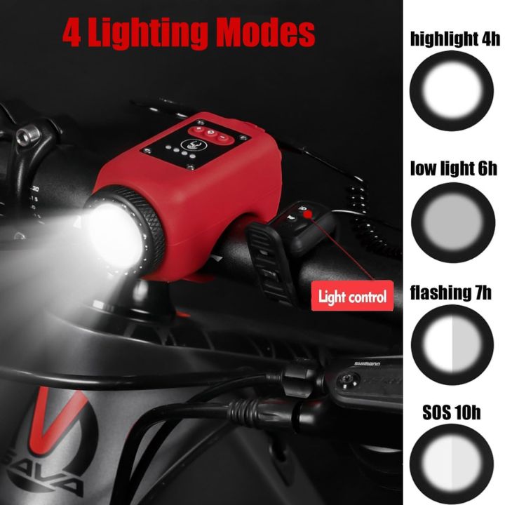 Fahrradklingel mit Licht – Laut, wasserdicht & USB-ladbar