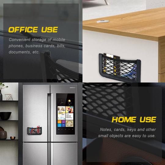 1+1 Gratis | Elastisches Auto-Netztasche – Perfekt für Handy, Schlüssel & mehr