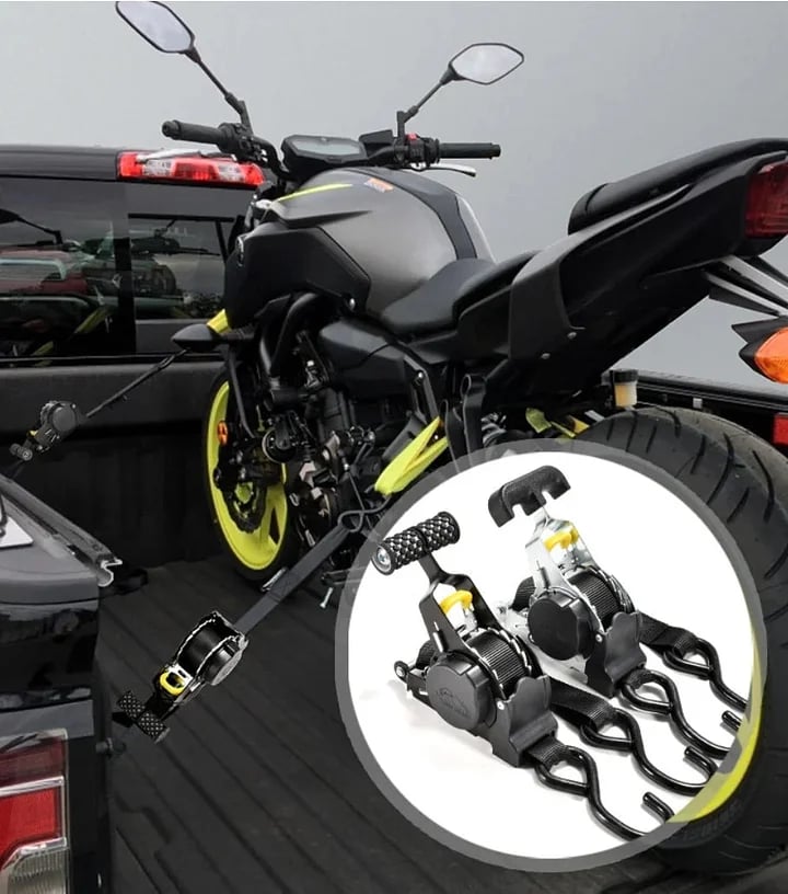 Strapify™ - Rückziehbarer Auto-Ratschenriemen mit unitmotor