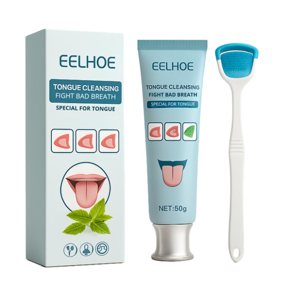 FreshSeal™ Zungen-Gel Set | Bekämpft Mundgeruch | Probiotische Reinigung | Sofortige Frische