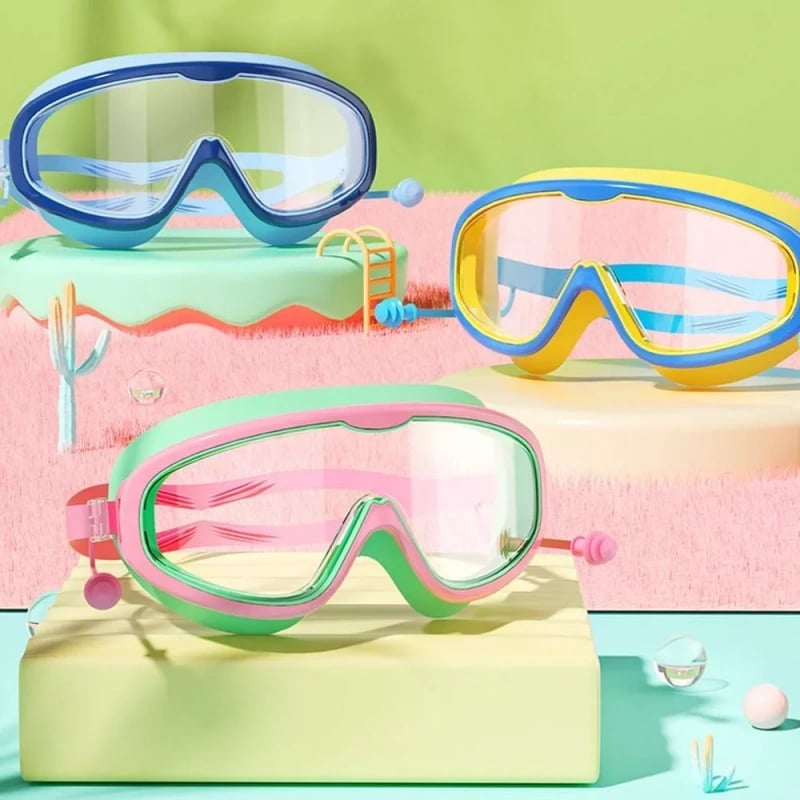 Kinder Schwimmbrille | HD-Panorama Sicht | UV-Schutz & Beschlagfrei