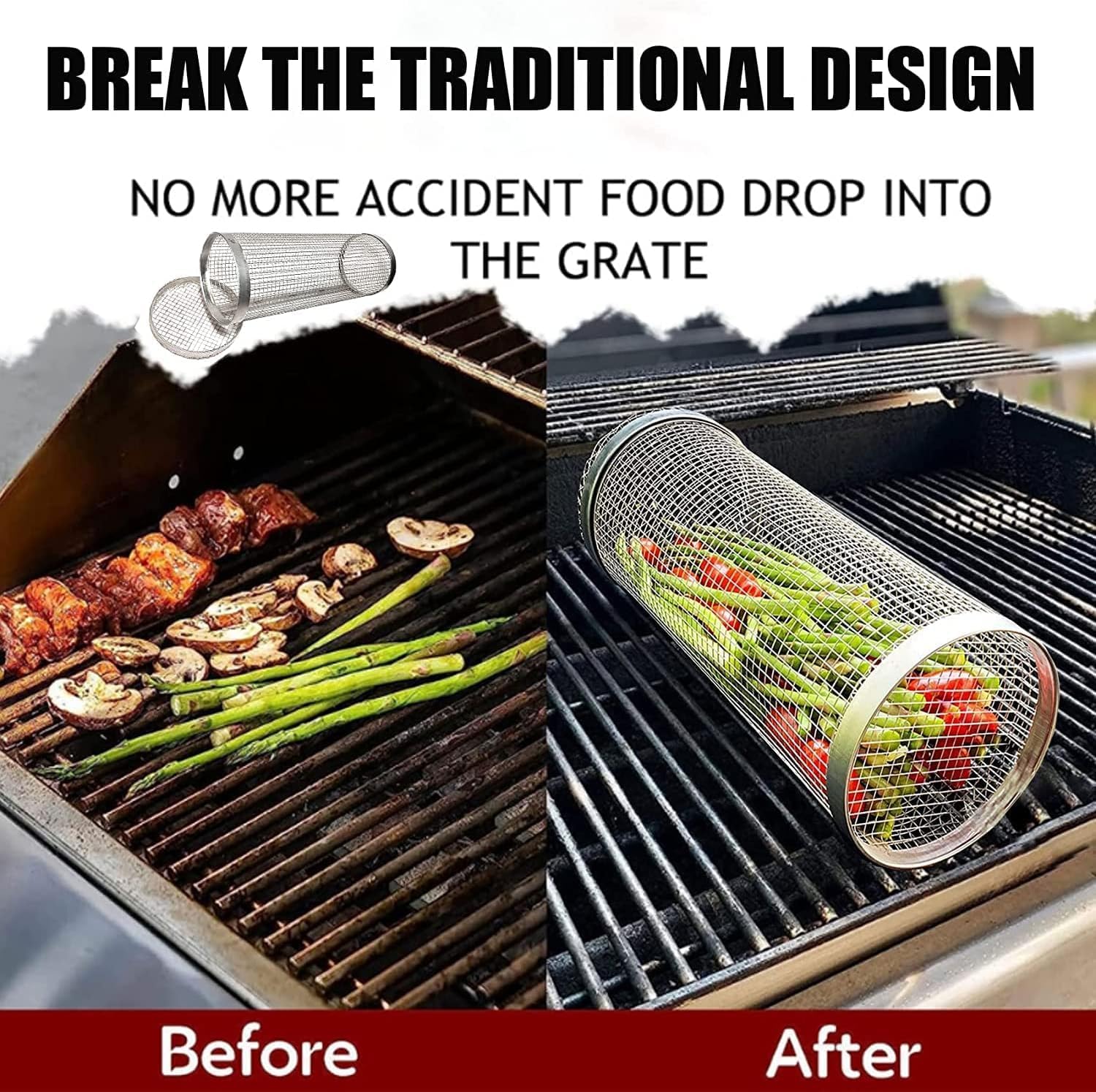 1+1 Gratis | BBQCylinder™ Einfaches Drehen und kein Reinigen des Grills!