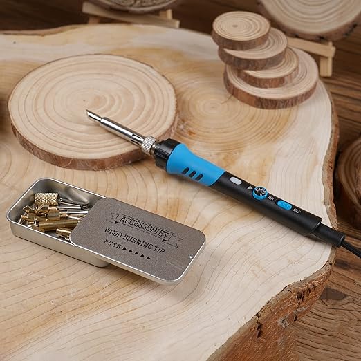 Pyrographie-Kit - Holzbrenner zum Prägen und Schnitzen