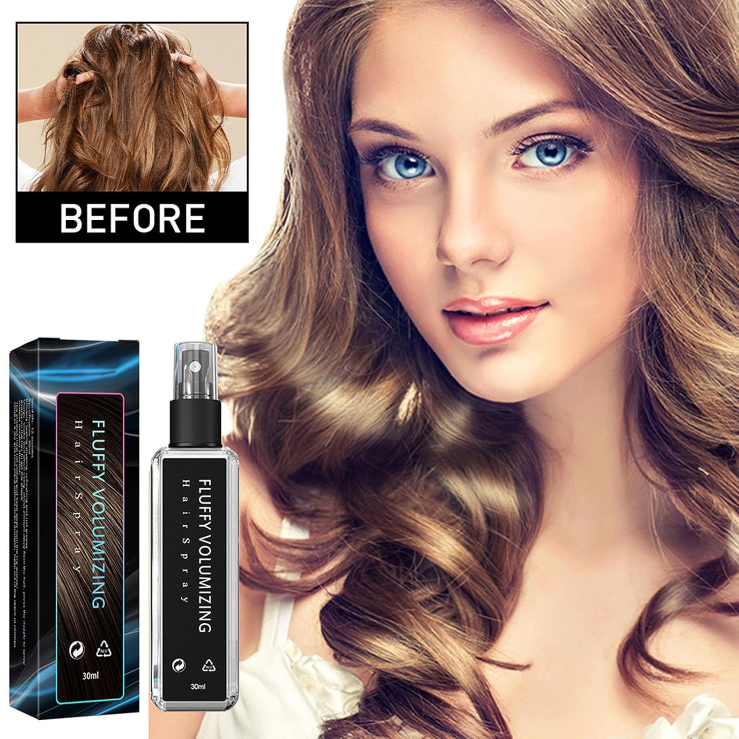 1+1 Gratis | Flauschiges, Voluminöses Haarspray™ Gibt leblosem Haar sofort Volumen und Volumen