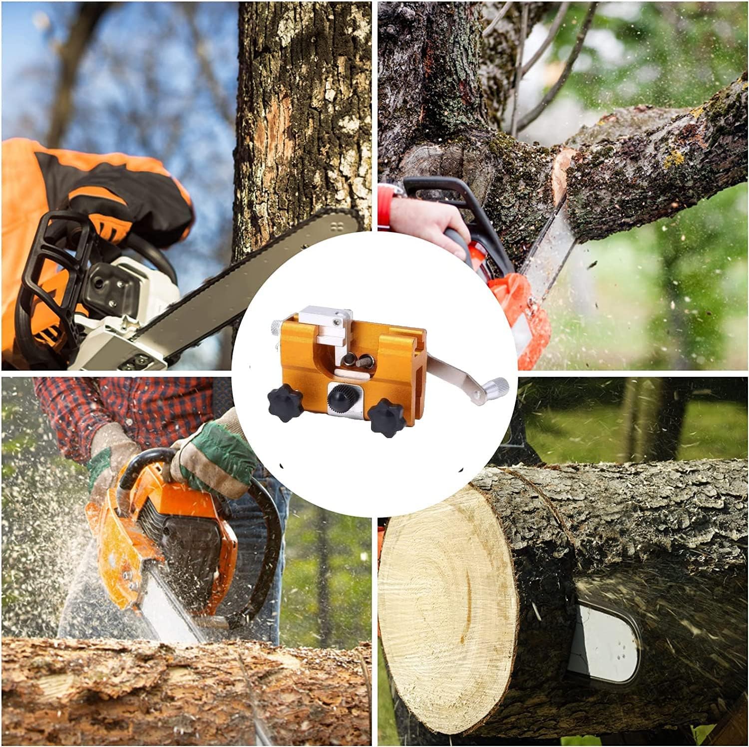 ChainSlice™ - Tragbarer Kettensägenschärfer für müheloses Schneiden