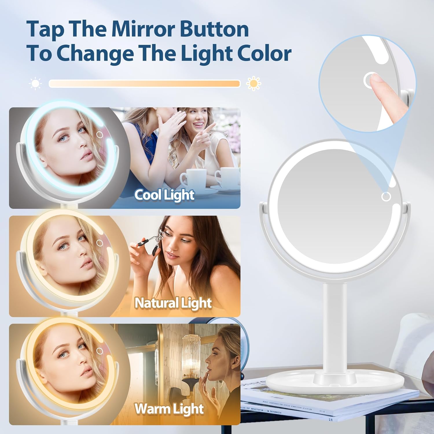 LumiGlow - Illuminated Makeup Mirror